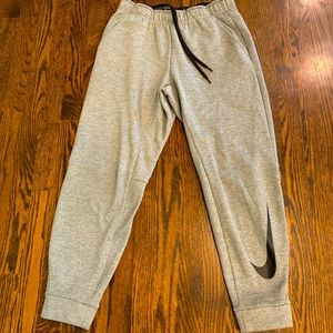 Nike Mens M Dri-Fit tapered grey joggers